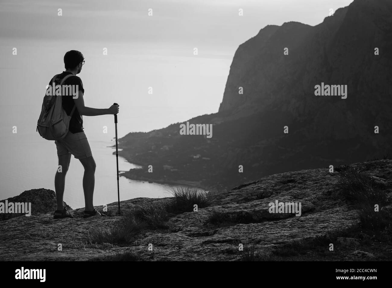 Trekking gear Black and White Stock Photos & Images - Alamy