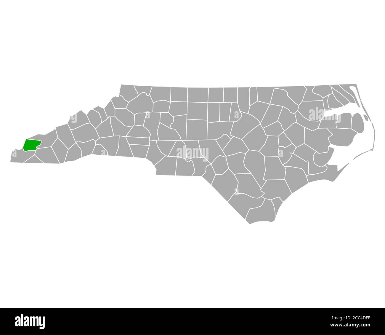 Map of Graham in North Carolina Stock Photo Alamy
