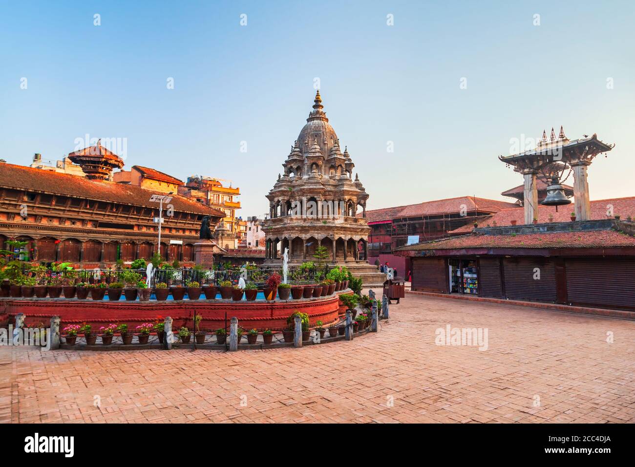 Chyasin Dega Krishna Temple at Patan Durbar Square in Lalitpur or Patan city near in Kathmandu in Nepal Stock Photo