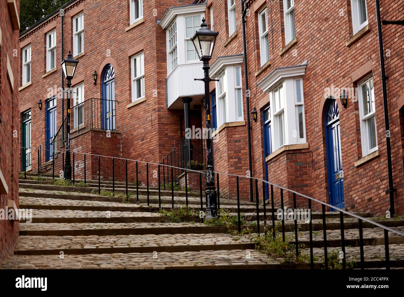 Crowther Street Stockport scene of a famous LS Lowry painting Stock