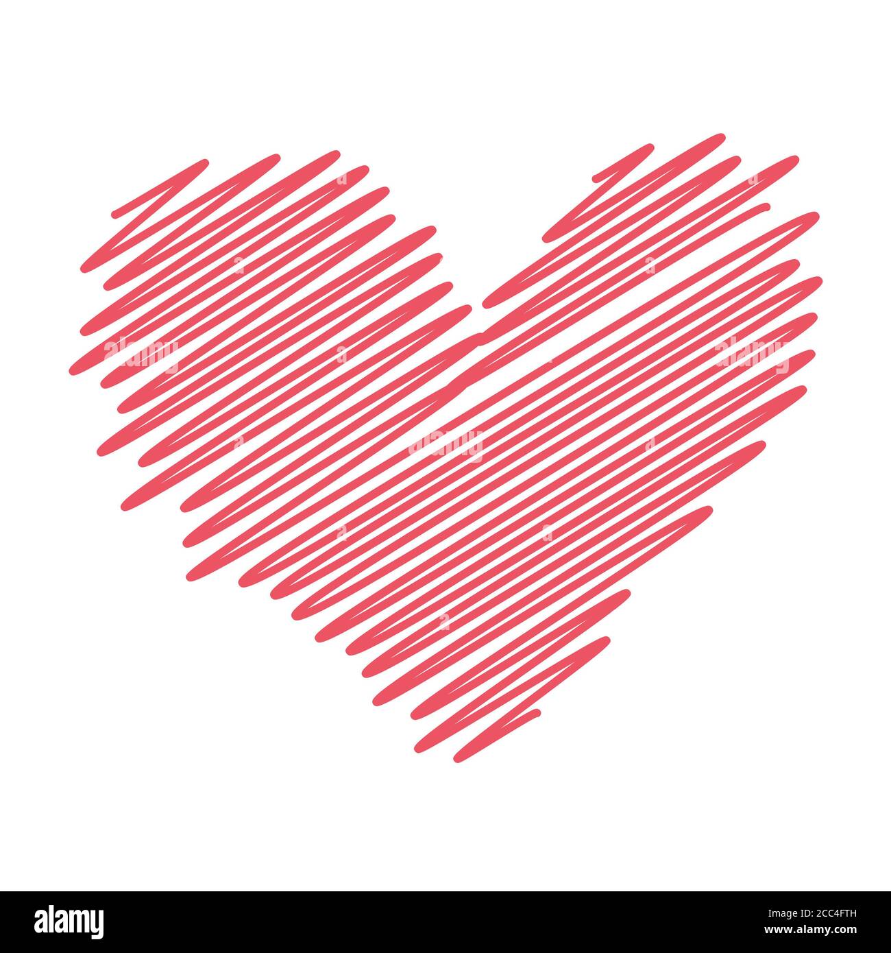 Illustration of a red heart isolated on a white background Stock Photo ...