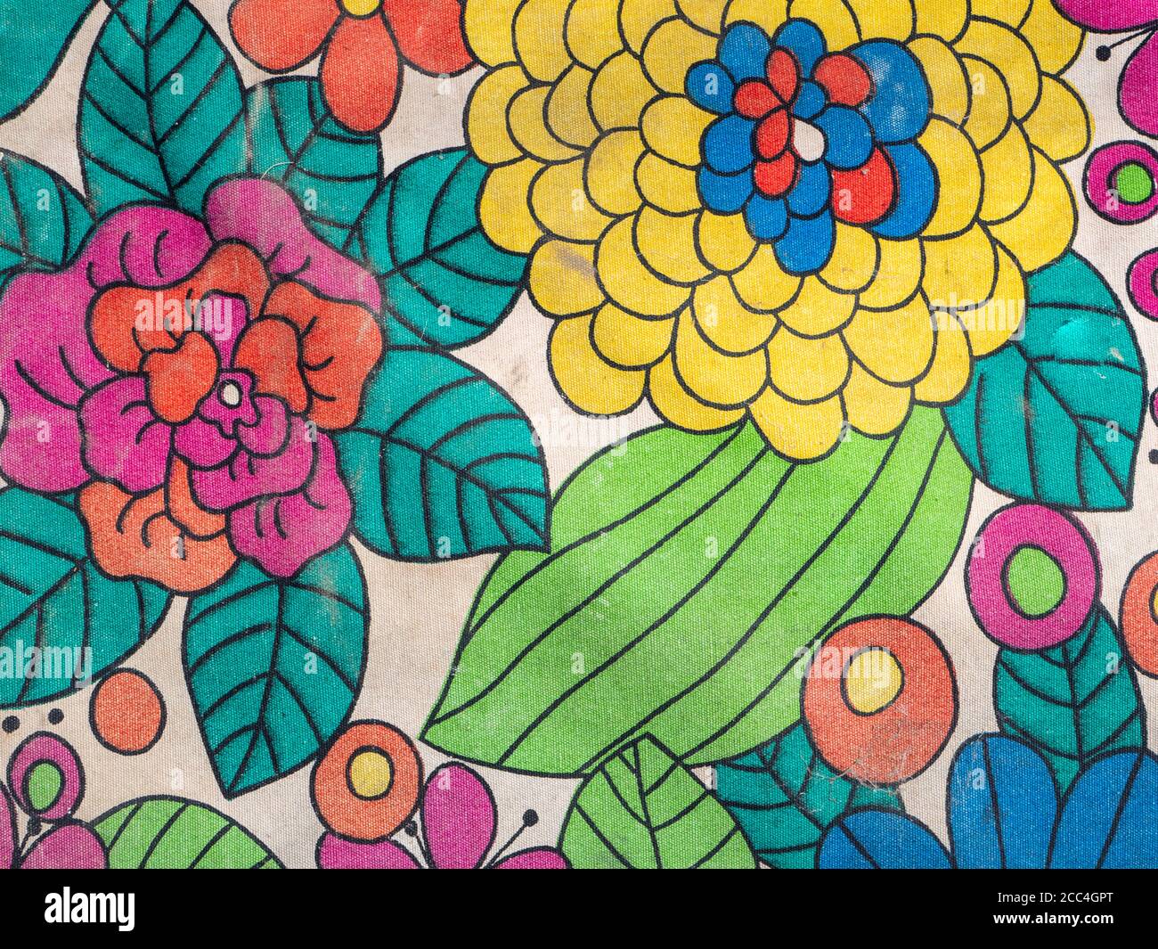 Vintage floral pattern wallpaper texture Stock Photo