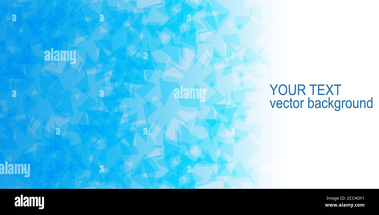 Creative blue background with triangle patterns and a space for a text ...