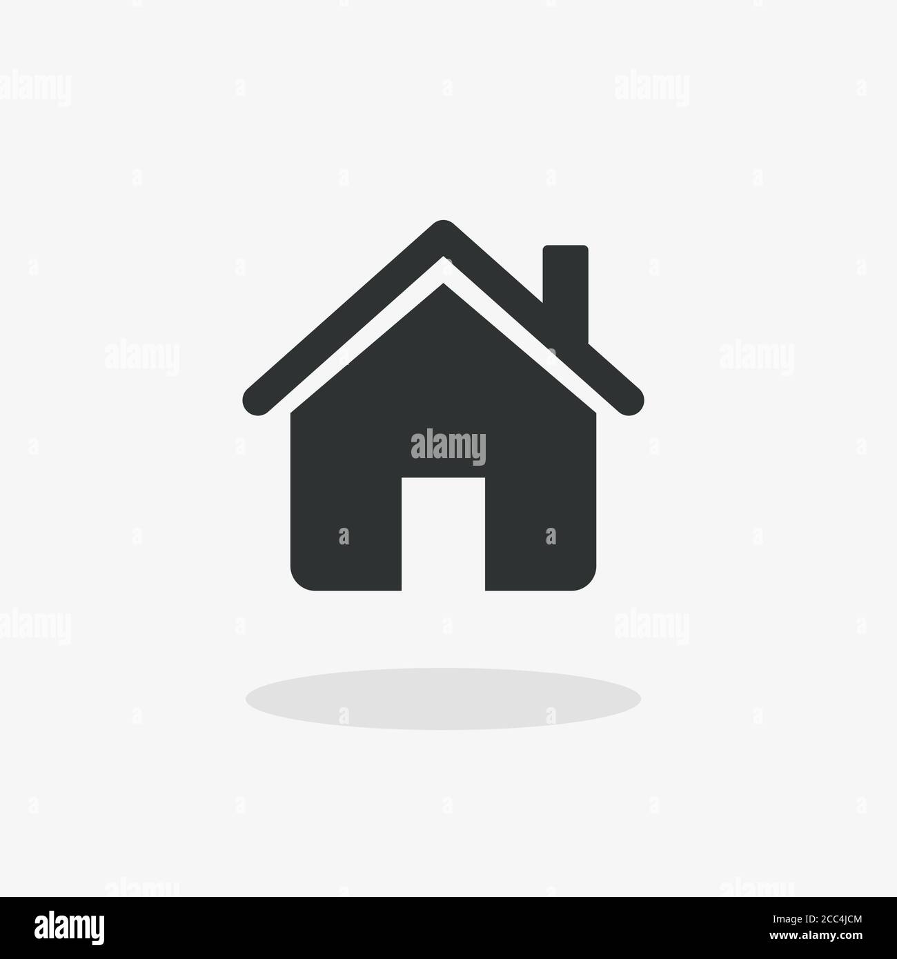 Illustration of a house isolated on a white background Stock Photo - Alamy