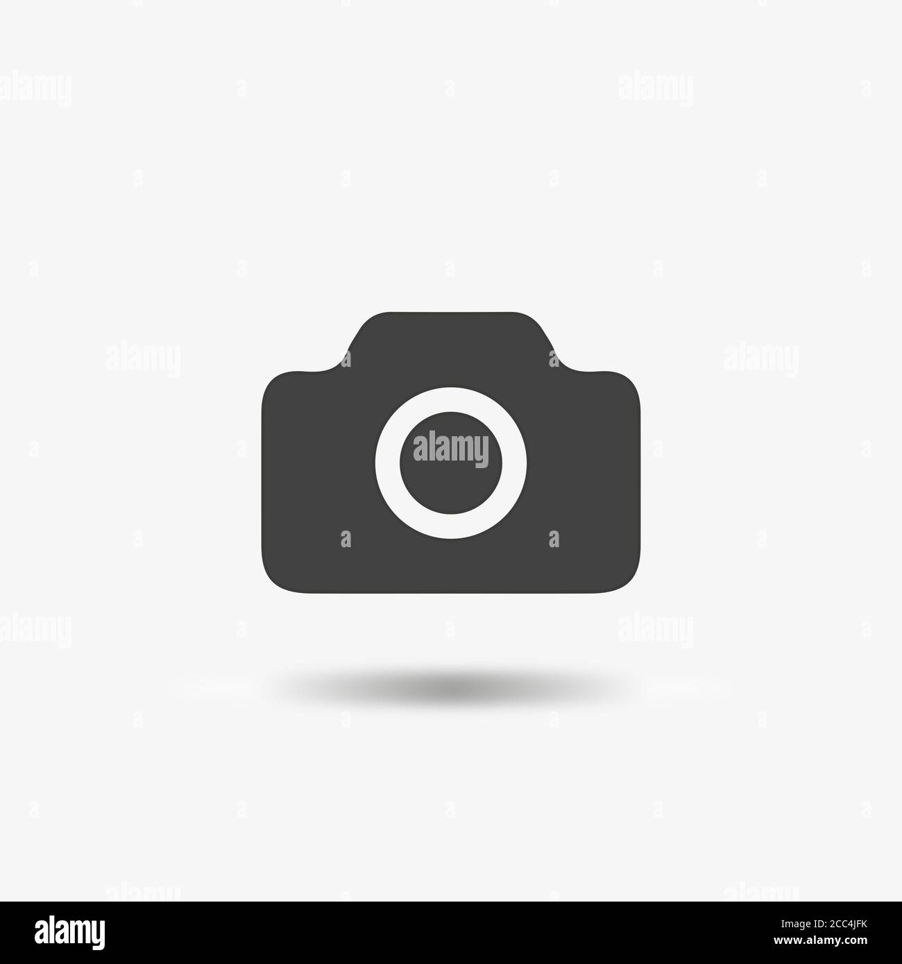 Illustration of camera icon isolated on white background Stock Photo ...