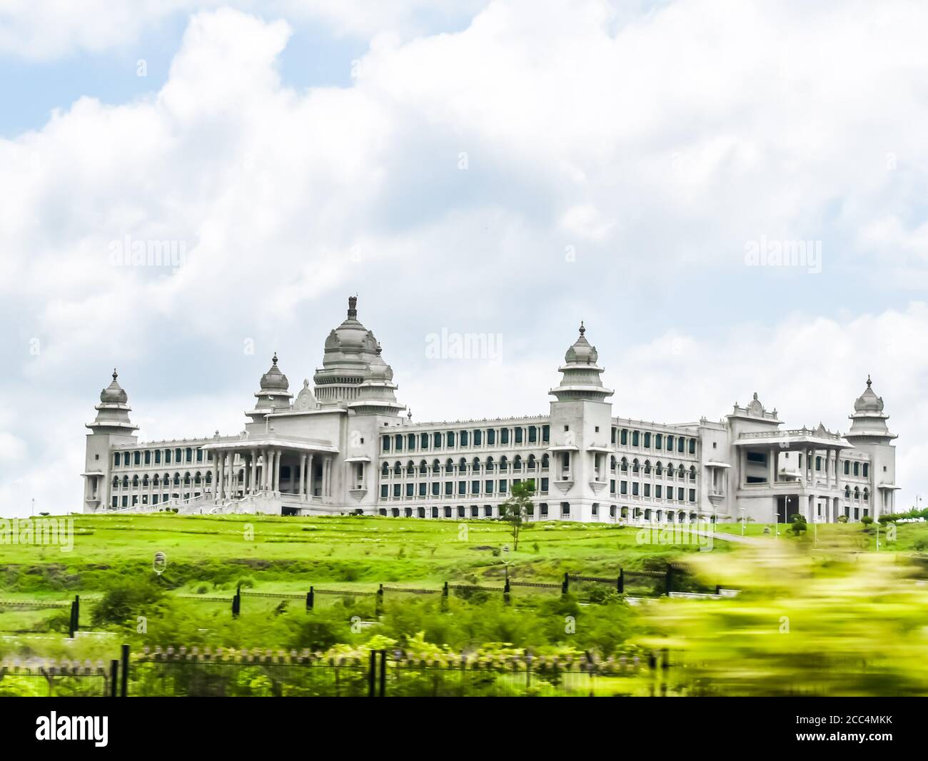 Karnataka states Second parliament Suvarna soudha near belagavi Stock Photo