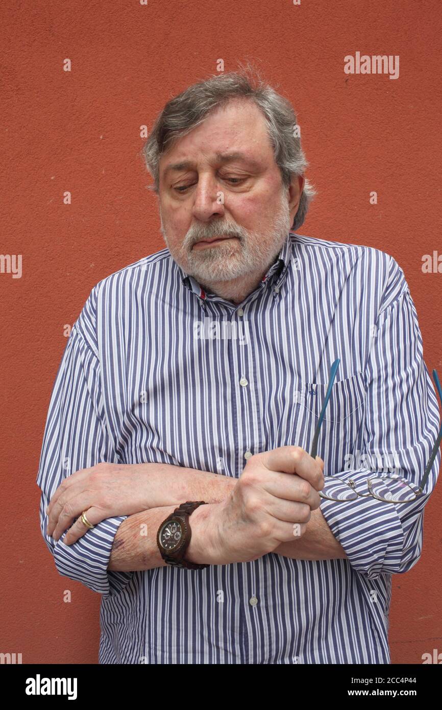 Portrait of Francesco Guccini (singer-songwriter) 03/07/2020 ©Basso CANNARSA/Opale Stock Photo