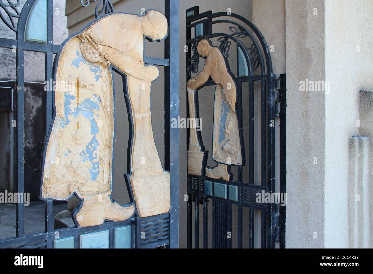 art deco garden in vierzon in france Stock Photo Alamy