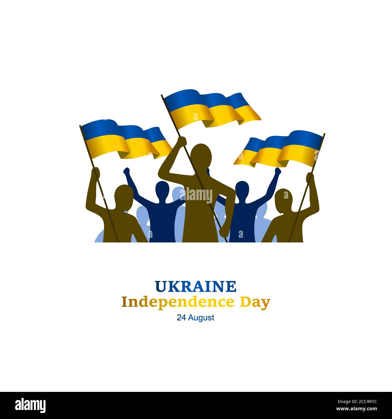 ukraine independence day vector illustration, to Ukraine's