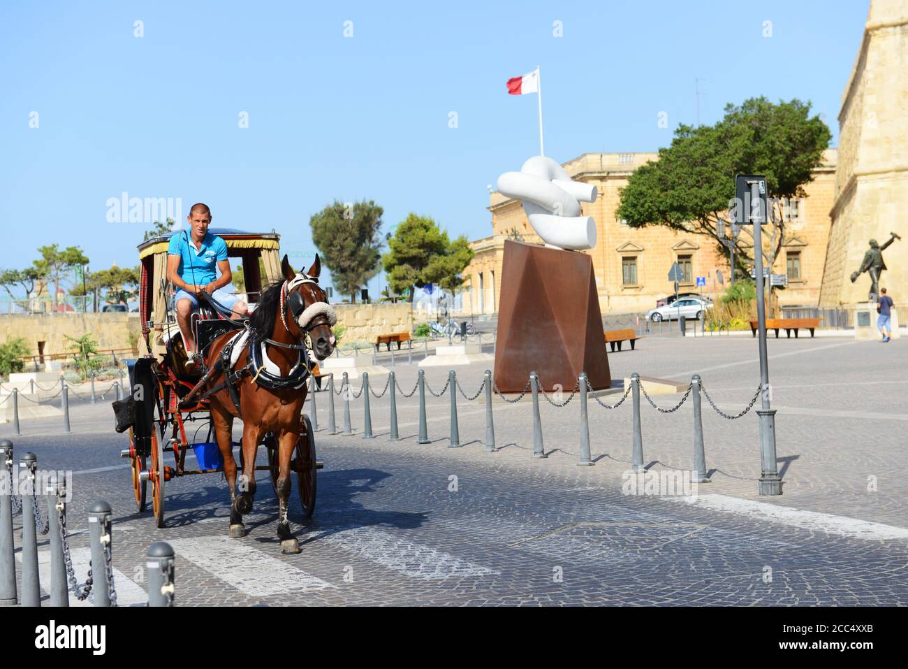 Modern Art sculpture in Valletta Malta Stock Photo Alamy