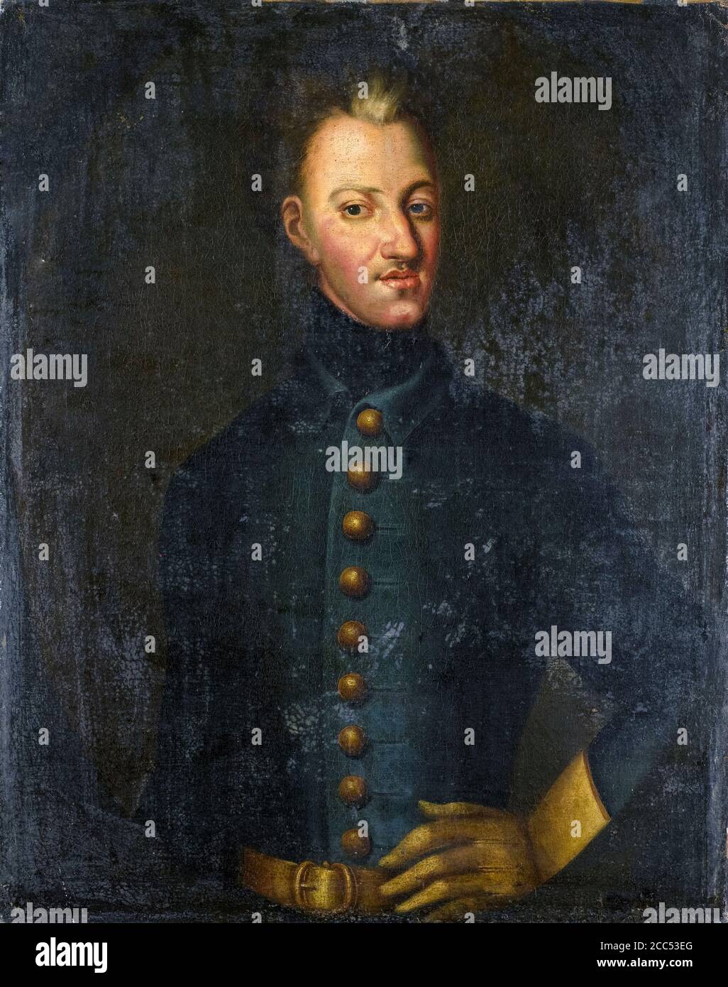 Charles XII (1682-1718), King of Sweden, portrait painting by after David von Krafft, 1700-1750 Stock Photo