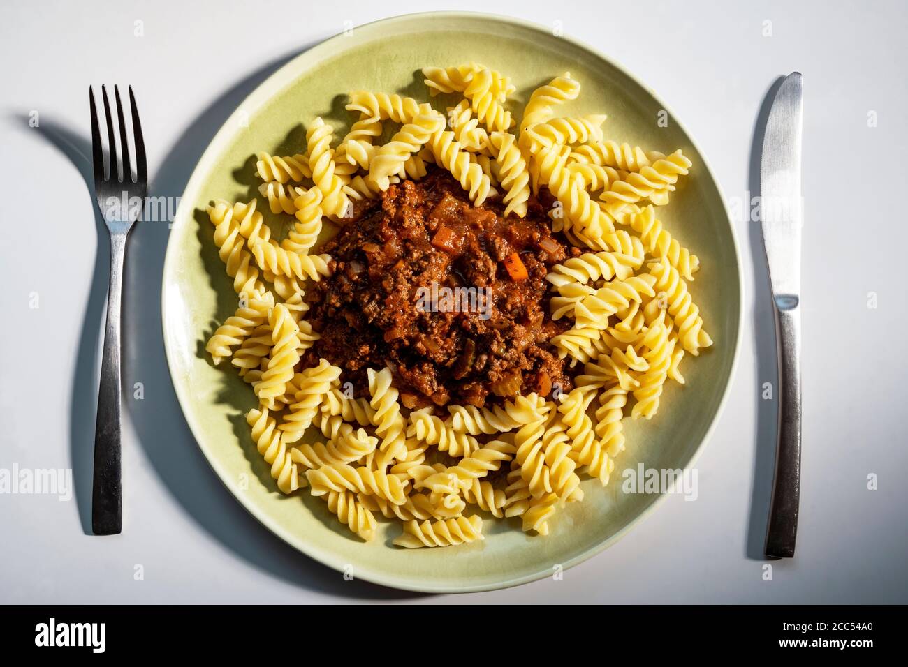 Homemade spaghetti Bolognese Stock Photo