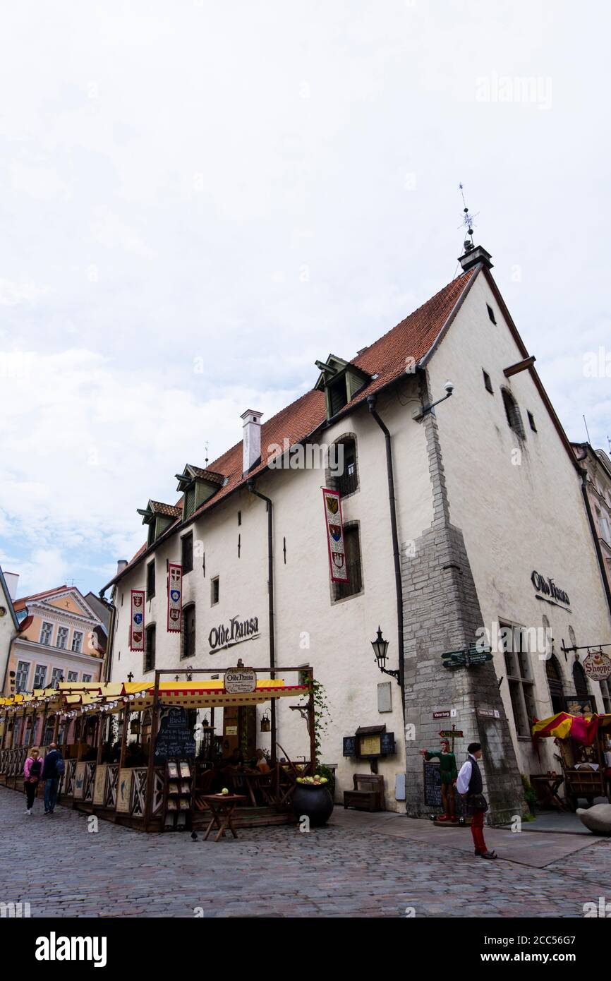 Olde Hansa, medieval restaurant, Vana Turg, old town, Tallinn, Estonia Stock Photo
