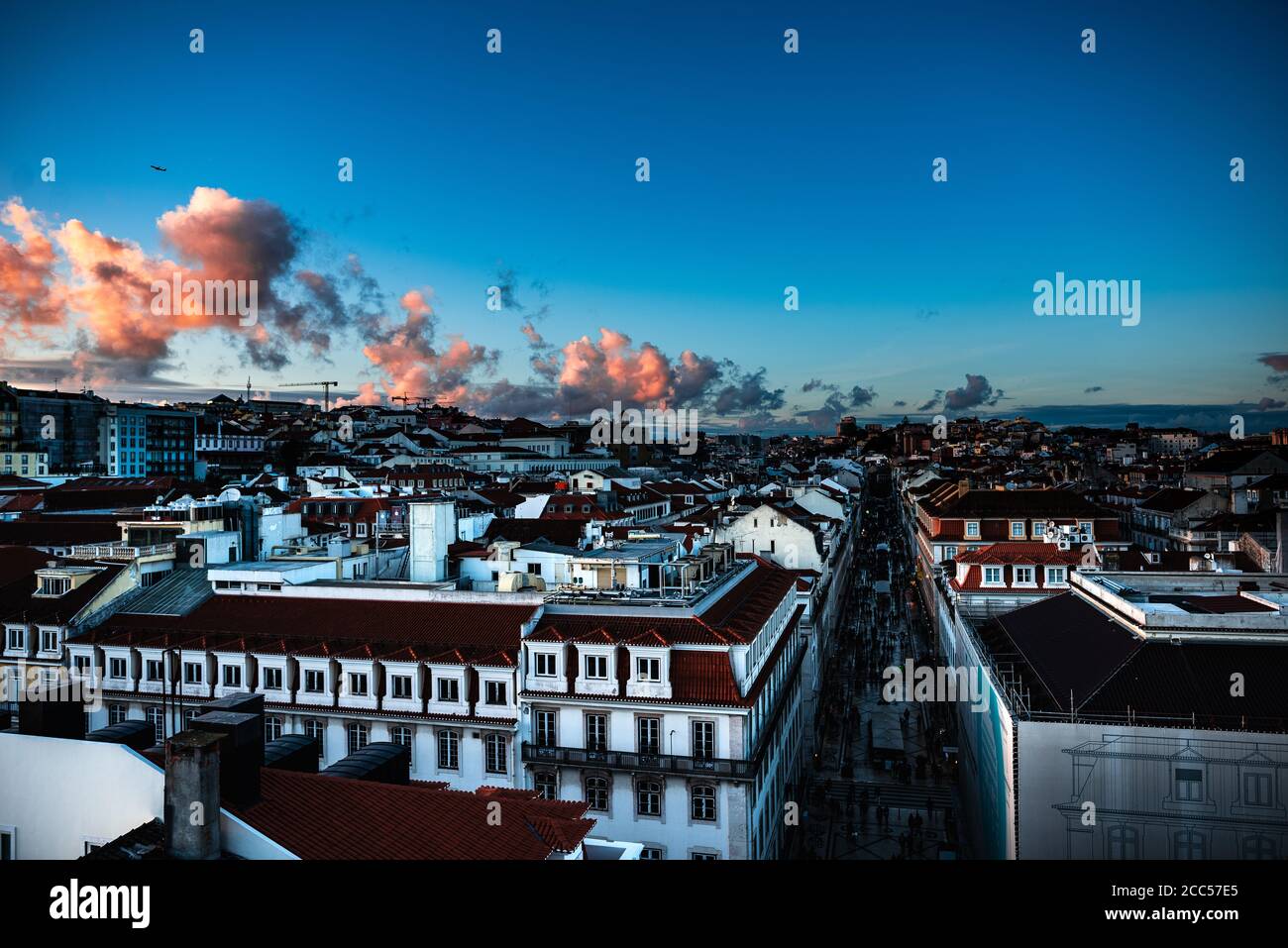 evening, sunset on lisbon, portugal Stock Photo
