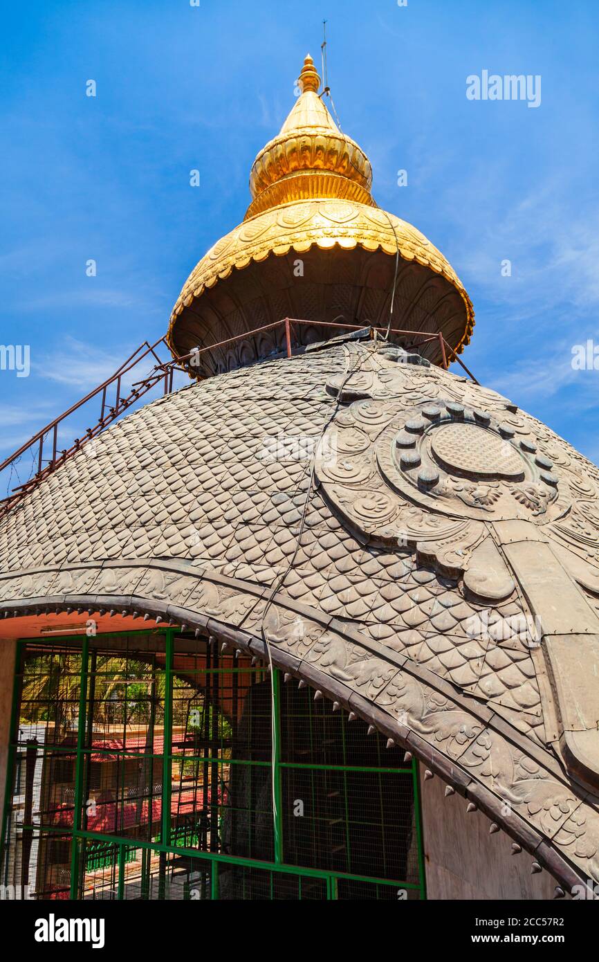 Sri Prasanna Veeranjaneya Swamy Temple is a hindu temple located in Bangalore city in India Stock Photo