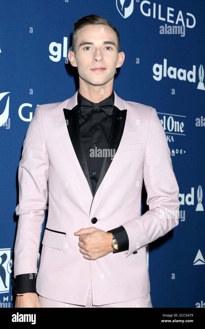 LOS ANGELES - APR 12: Adam Rippon at GLAAD Media Awards Los Angeles at ...
