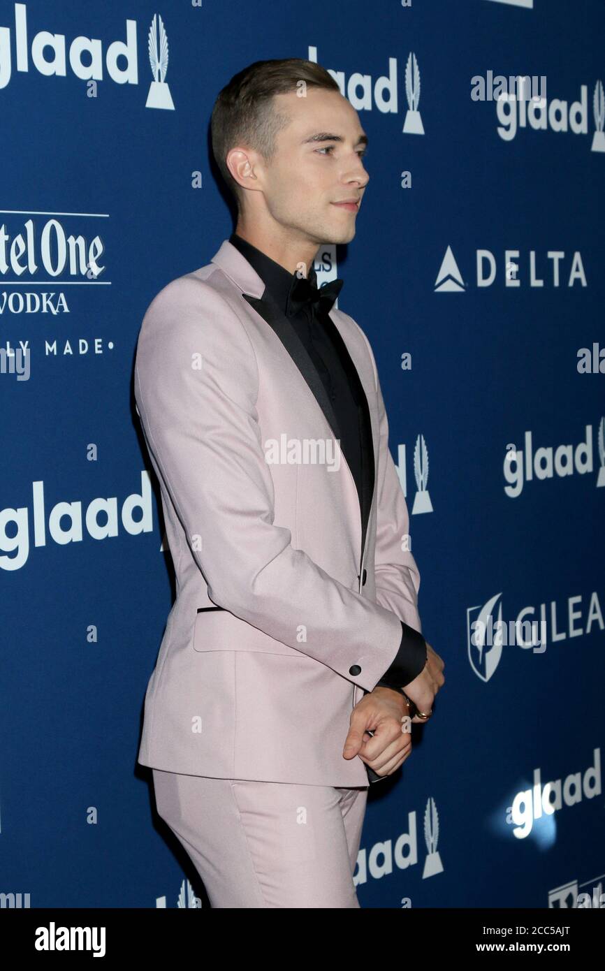 LOS ANGELES - APR 12: Adam Rippon at GLAAD Media Awards Los Angeles at ...
