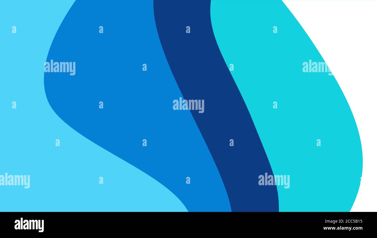 illustration of an abstract blue wave background Stock Vector Image ...