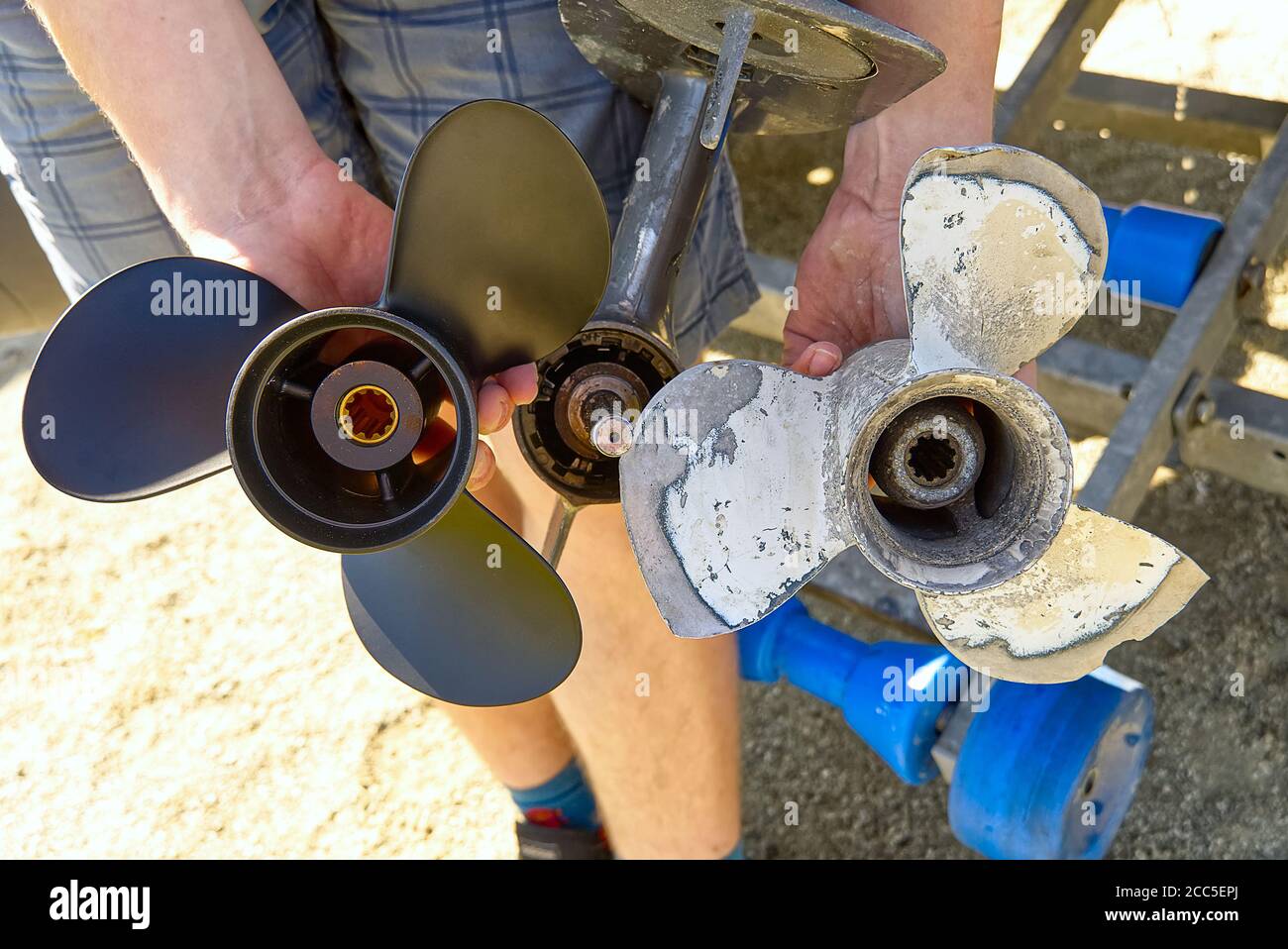 Outboard Motor Propeller High Resolution Stock Photography and Images