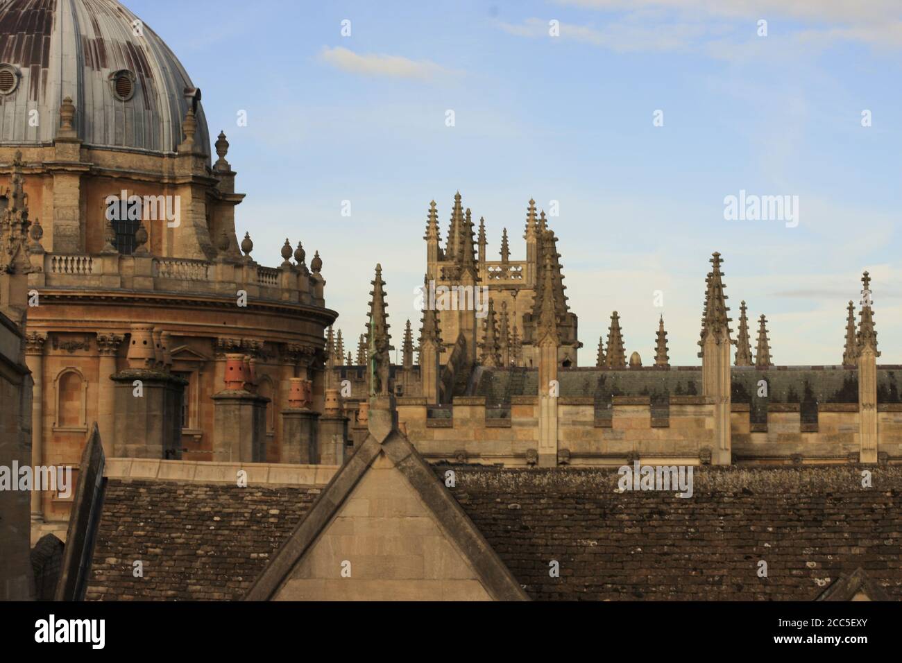 Spires and roofs of Oxford, England Stock Photo