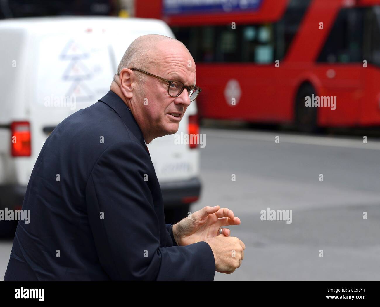 Andreas Michaelis - German Ambassador to the UK since May 2020 - leaving the Cabinet Office in Whitehall, London, 18th August, 2020. Stock Photo