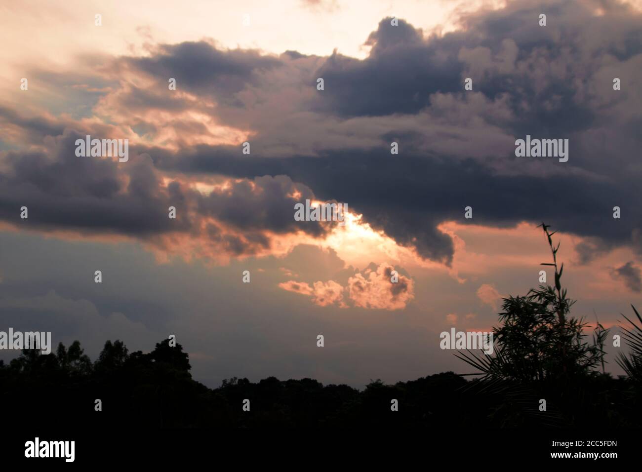 Stormy rain clouds background. Dark sky Stock Photo - Alamy