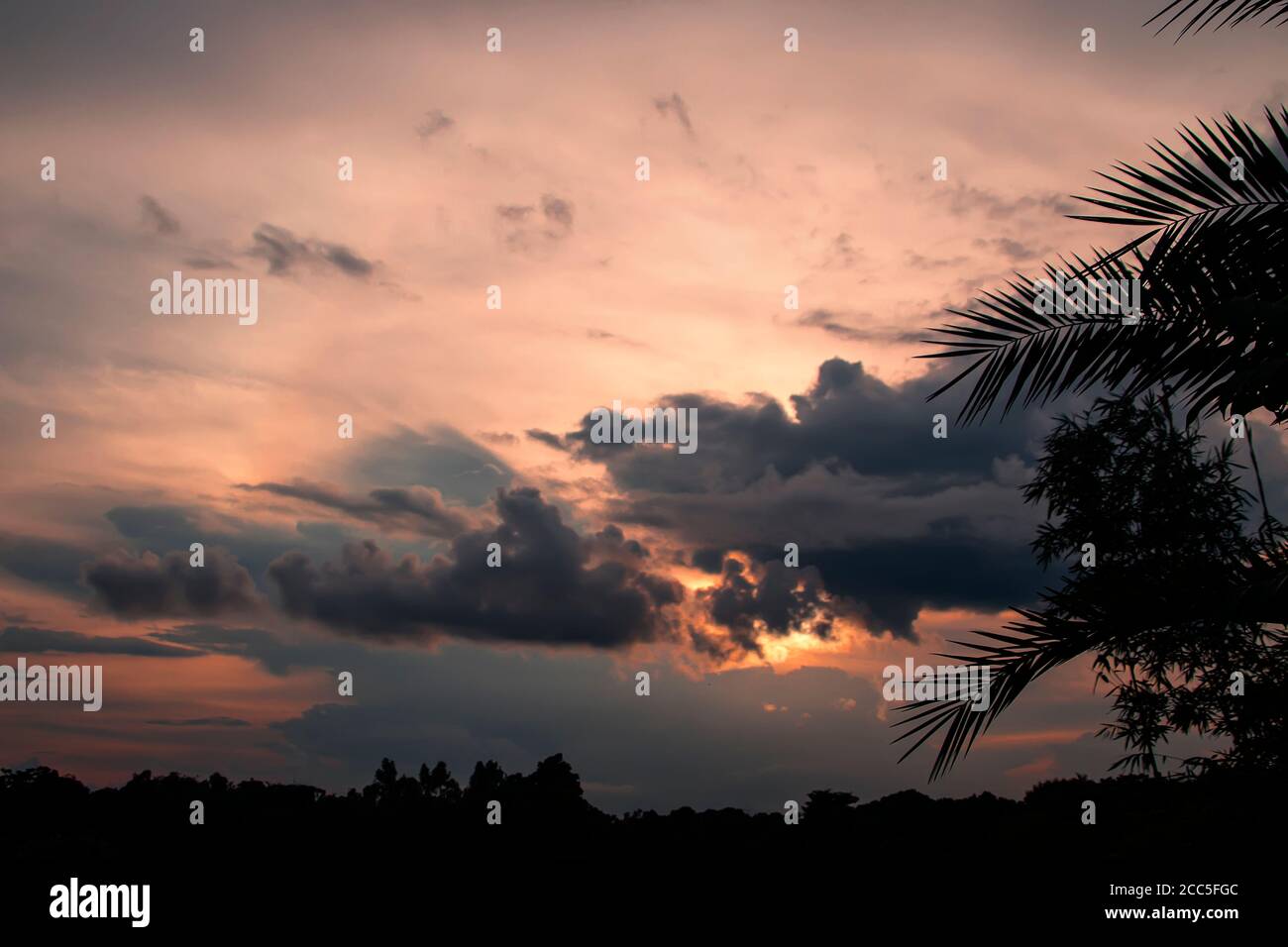 Stormy rain clouds background. Dark sky Stock Photo - Alamy
