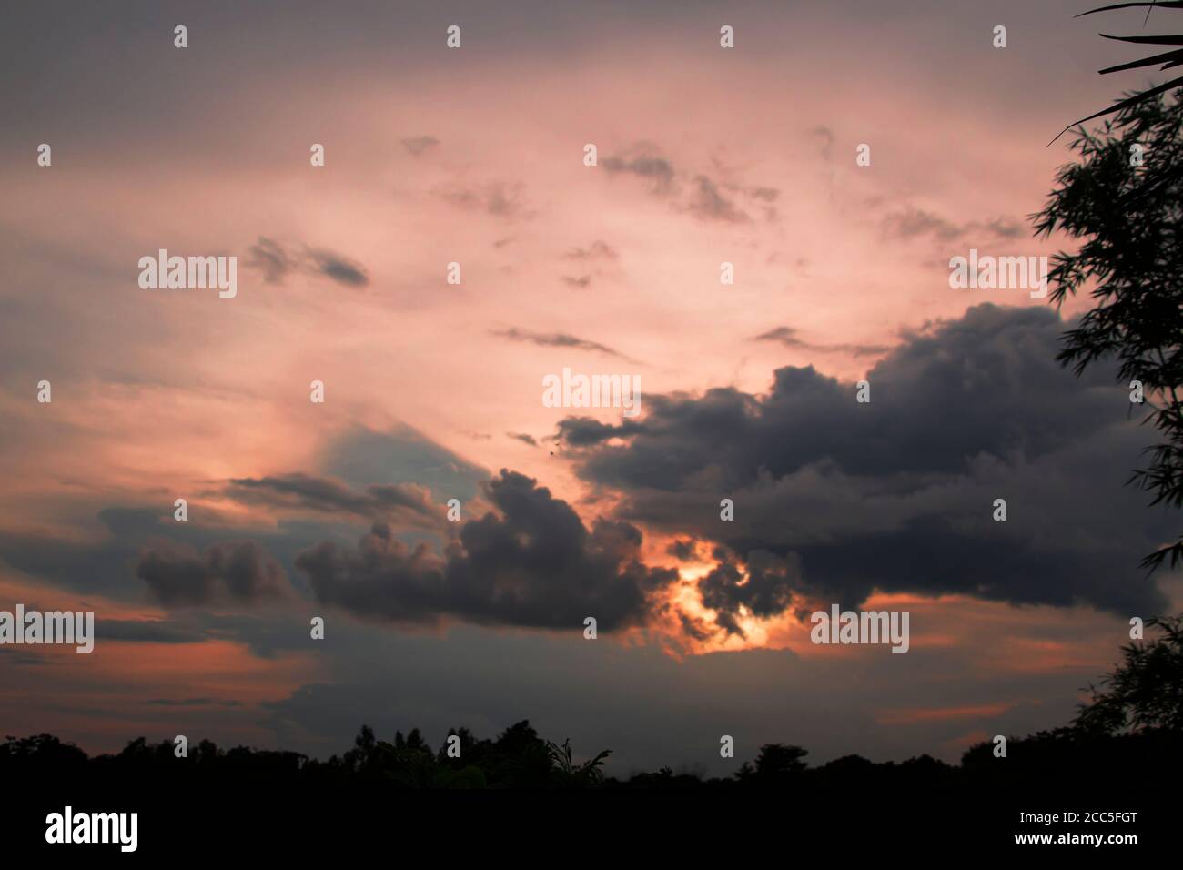 Stormy rain clouds background. Dark sky Stock Photo - Alamy