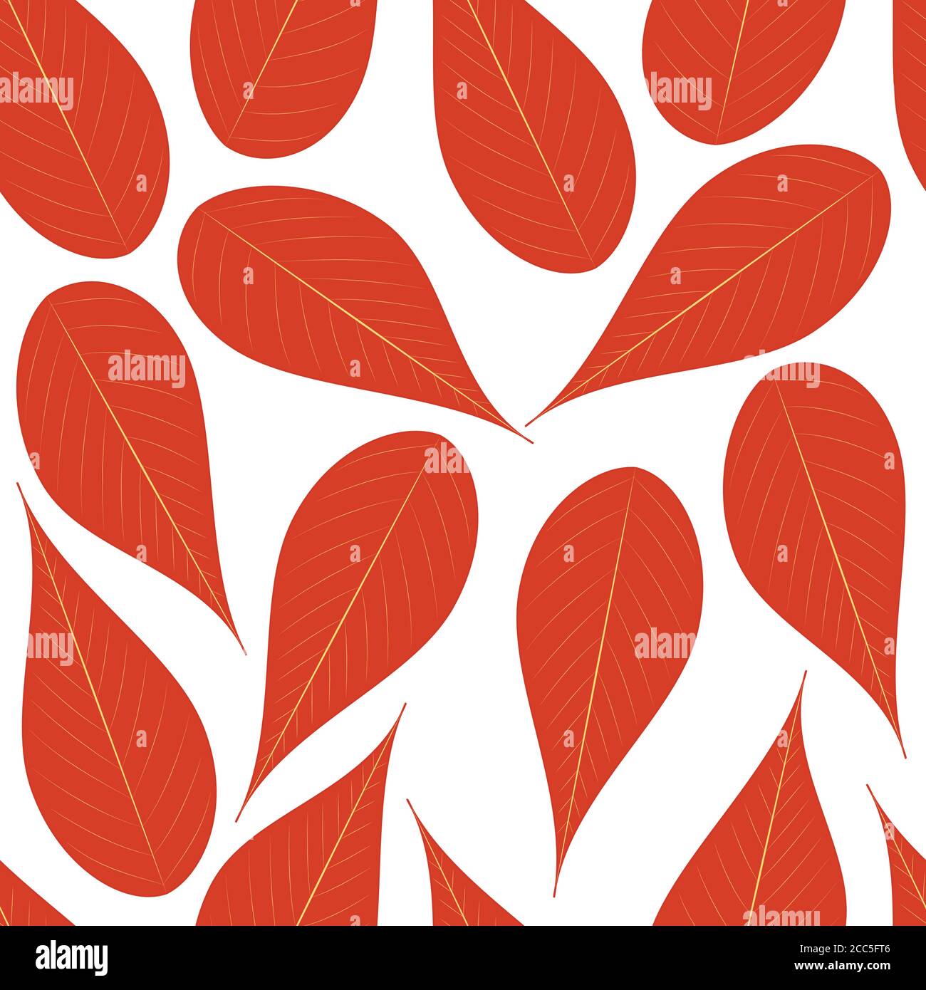 Autumn leafs seamless pattern. Stock Vector
