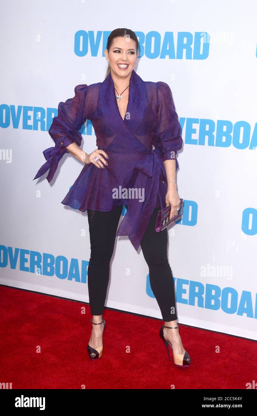LOS ANGELES - APR 30:  Alicia Machado at the Overboard Los Angeles Premiere at the Village Theater on April 30, 2018 in Westwood, CA Stock Photo