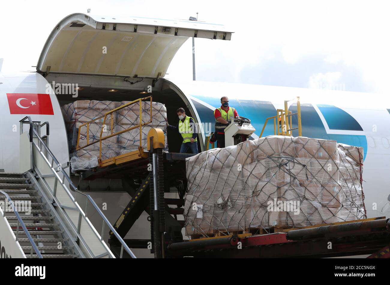 Part of consignment of surplus medical supplies bound for beirut hires