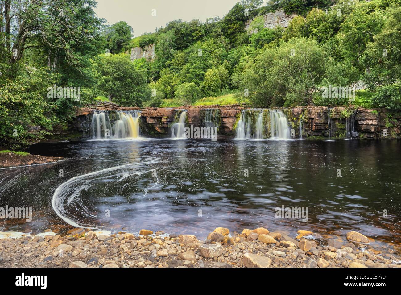 Wain Wath Force is another of the series of falls around Keld in Swaledale in the Yorkshire Dales Stock Photo