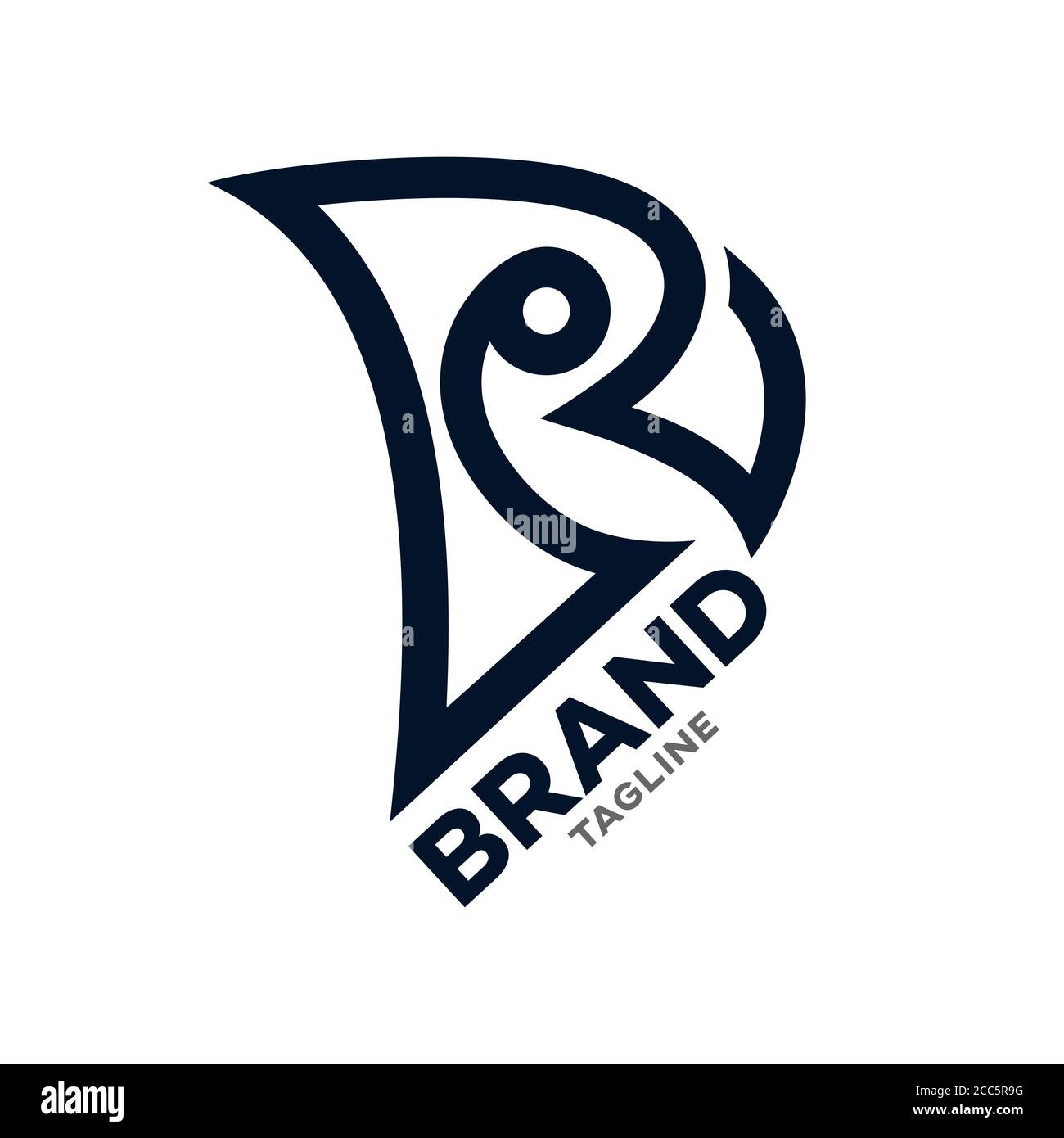 Modern simple parrot logo.Vector illustration Stock Vector Image & Art ...