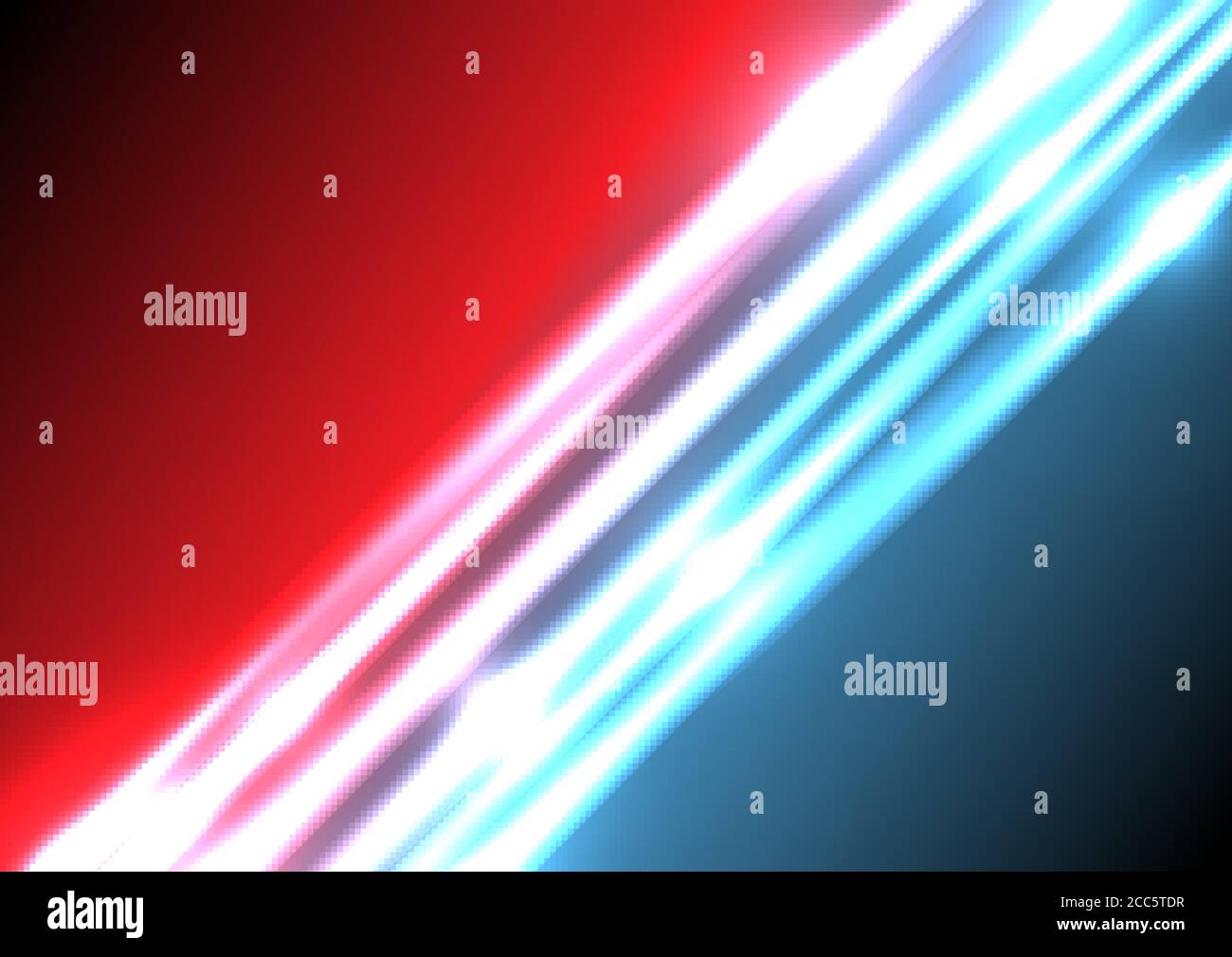 Abstract blue and red lighting effect background with space for your text. Vector illustration Stock Vector