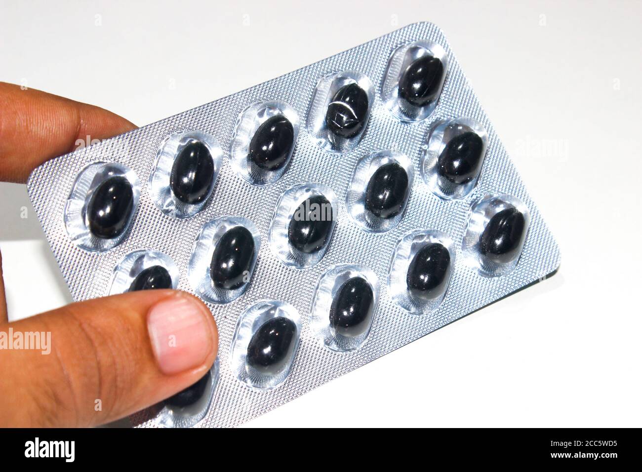 A picture of corona virus medicine on white background Stock Photo