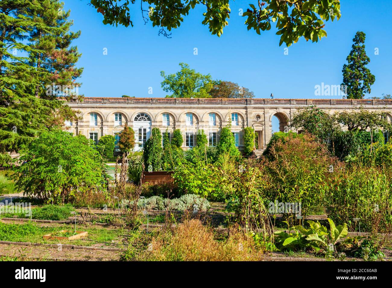 Bordeaux public garden or Jardin public de Bordeaux in France Stock Photo