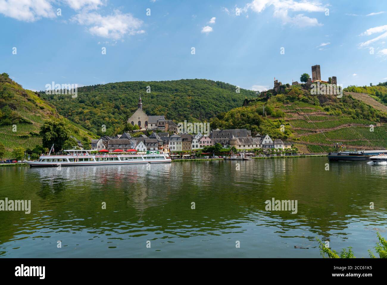 Moselle valley, the wine village Beilstein, Metternich castle