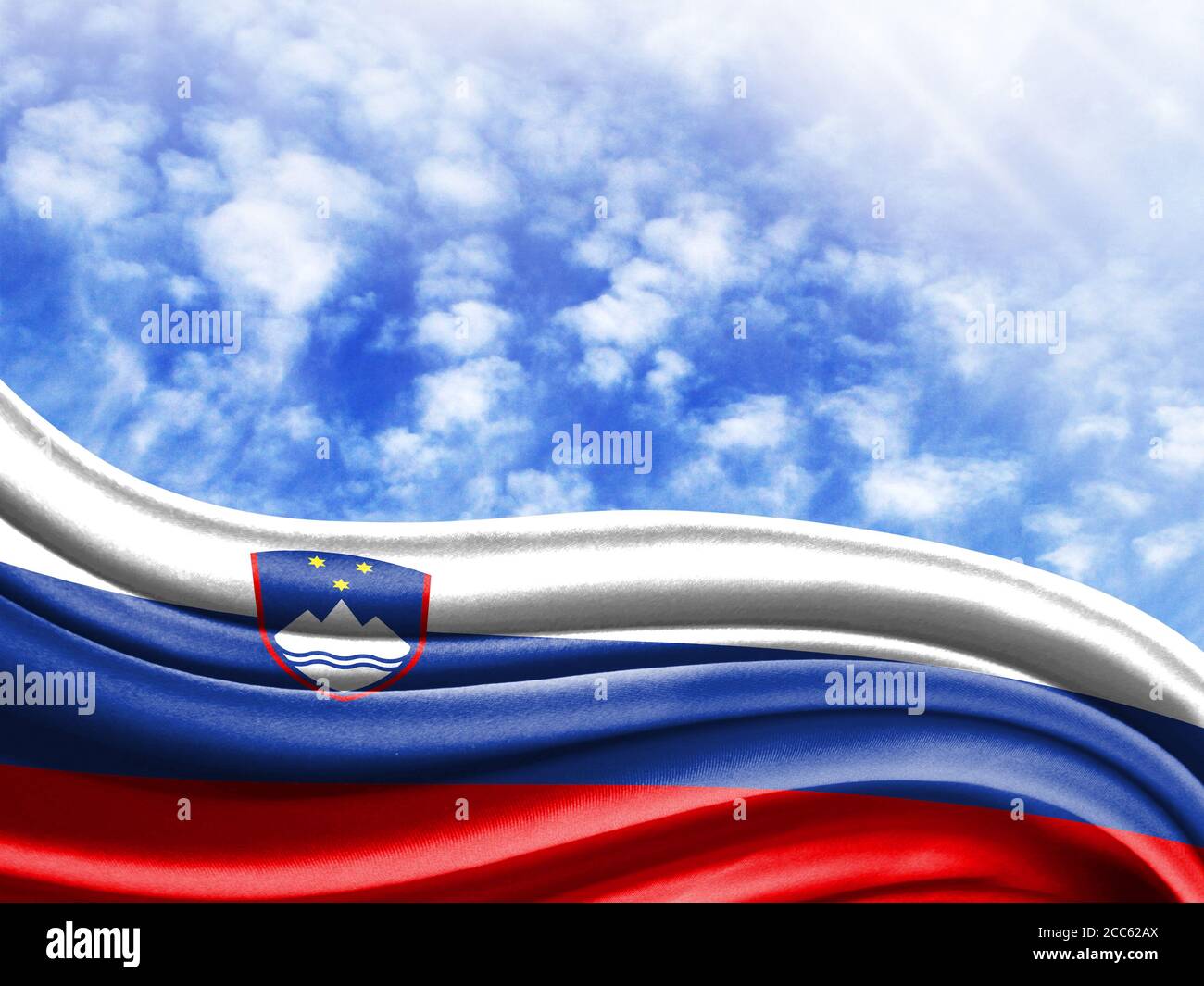 3d illustration slovenia flag hi-res stock photography and images - Alamy