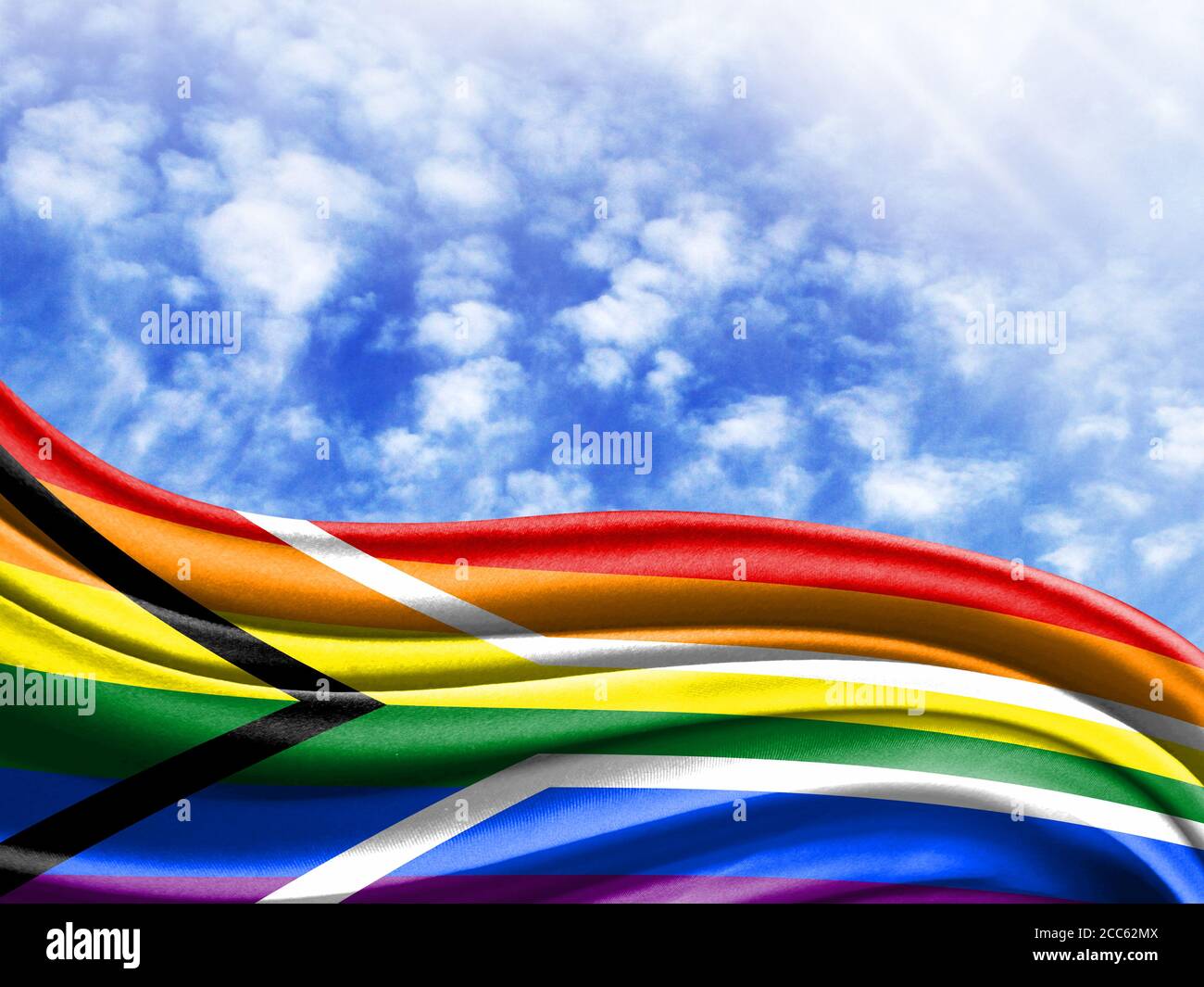 Gay pride flag south africa hi-res stock photography and images - Alamy