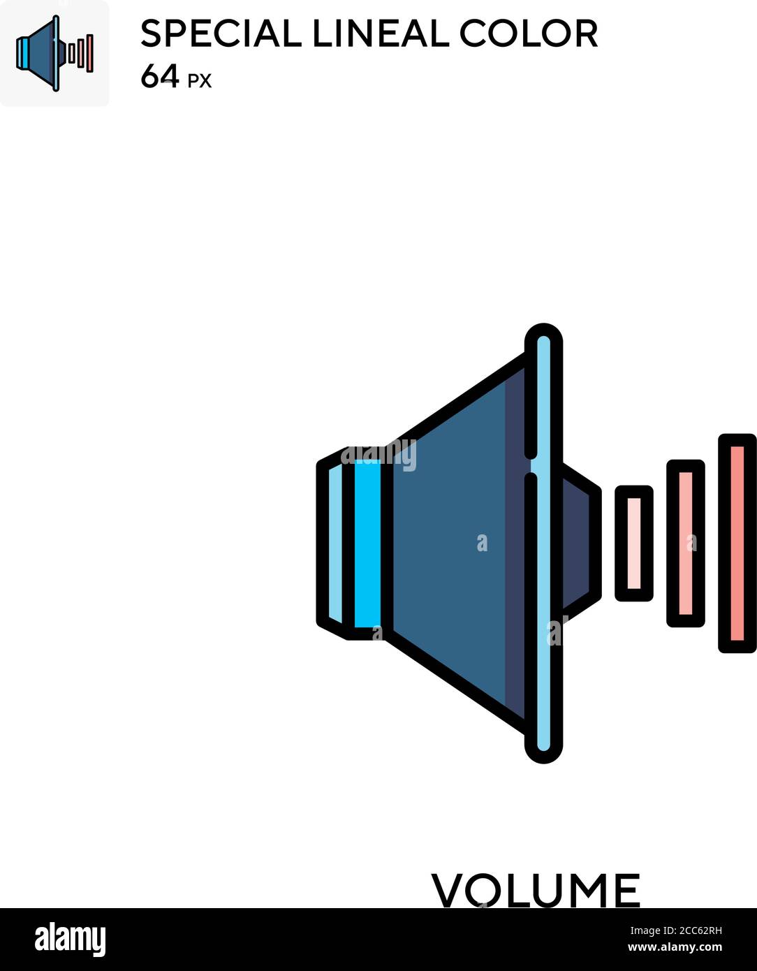 Volume soecial lineal color vector icon. Illustration symbol design ...