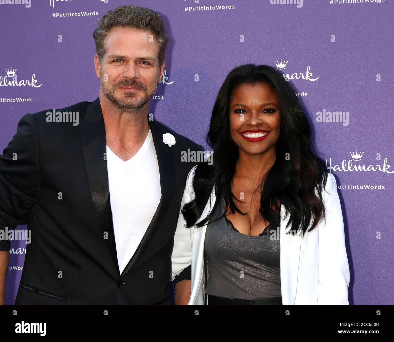 LOS ANGELES - JUL 30:  Bradford Sharp, Keesha Sharp at the Gabrielle Union Hosts the Launch Party for Hallmark's Put It Into Words Campaign at The Lombardi House on July 30, 2018 in Los Angeles, CA Stock Photo