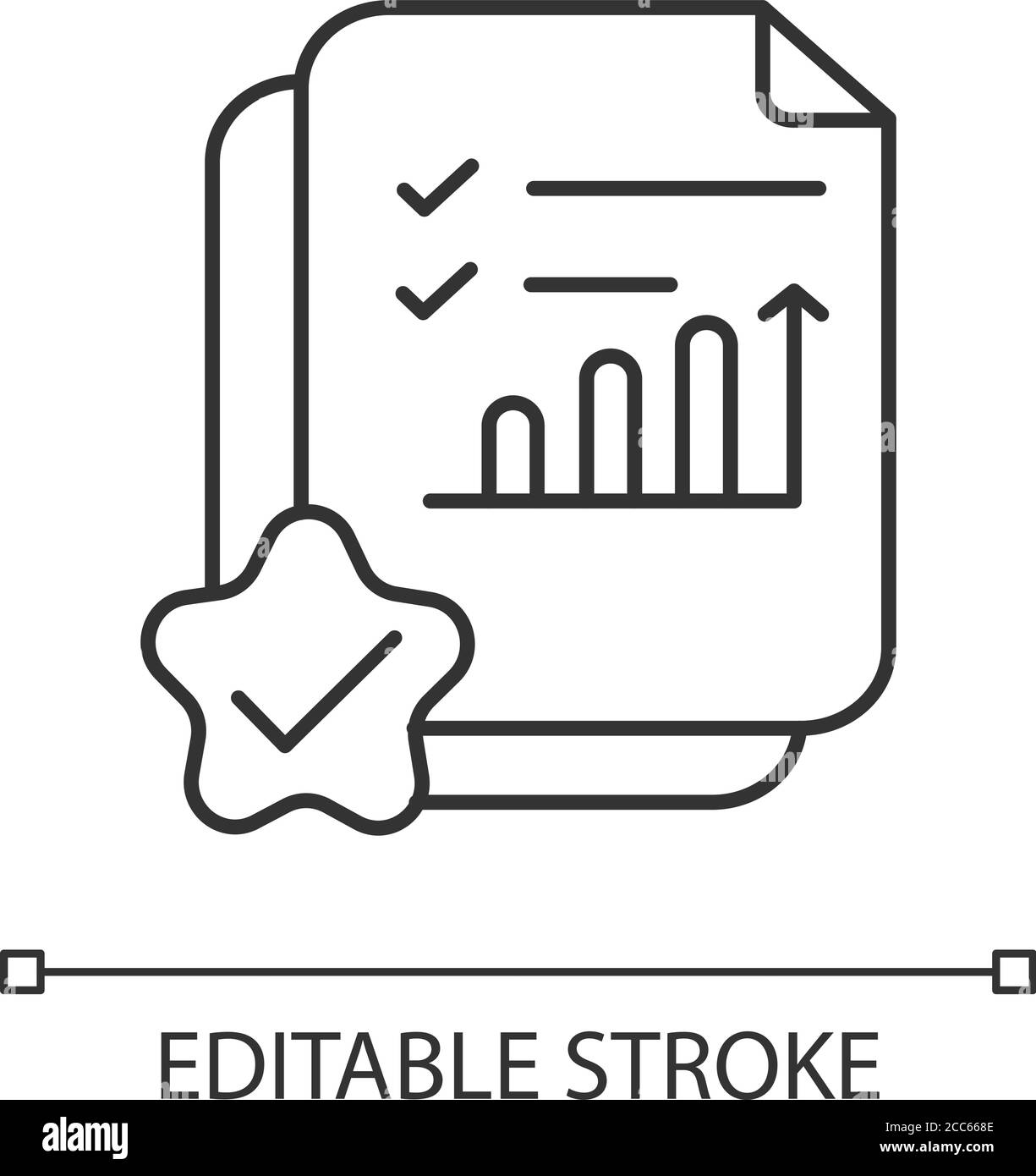 Accounting document linear icon Stock Vector Image & Art - Alamy