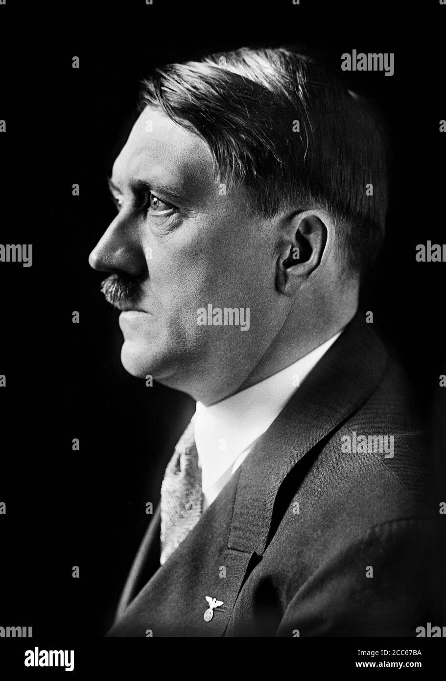 Portrait of Adolf Hitler (1889-1945), c.1932 Stock Photo