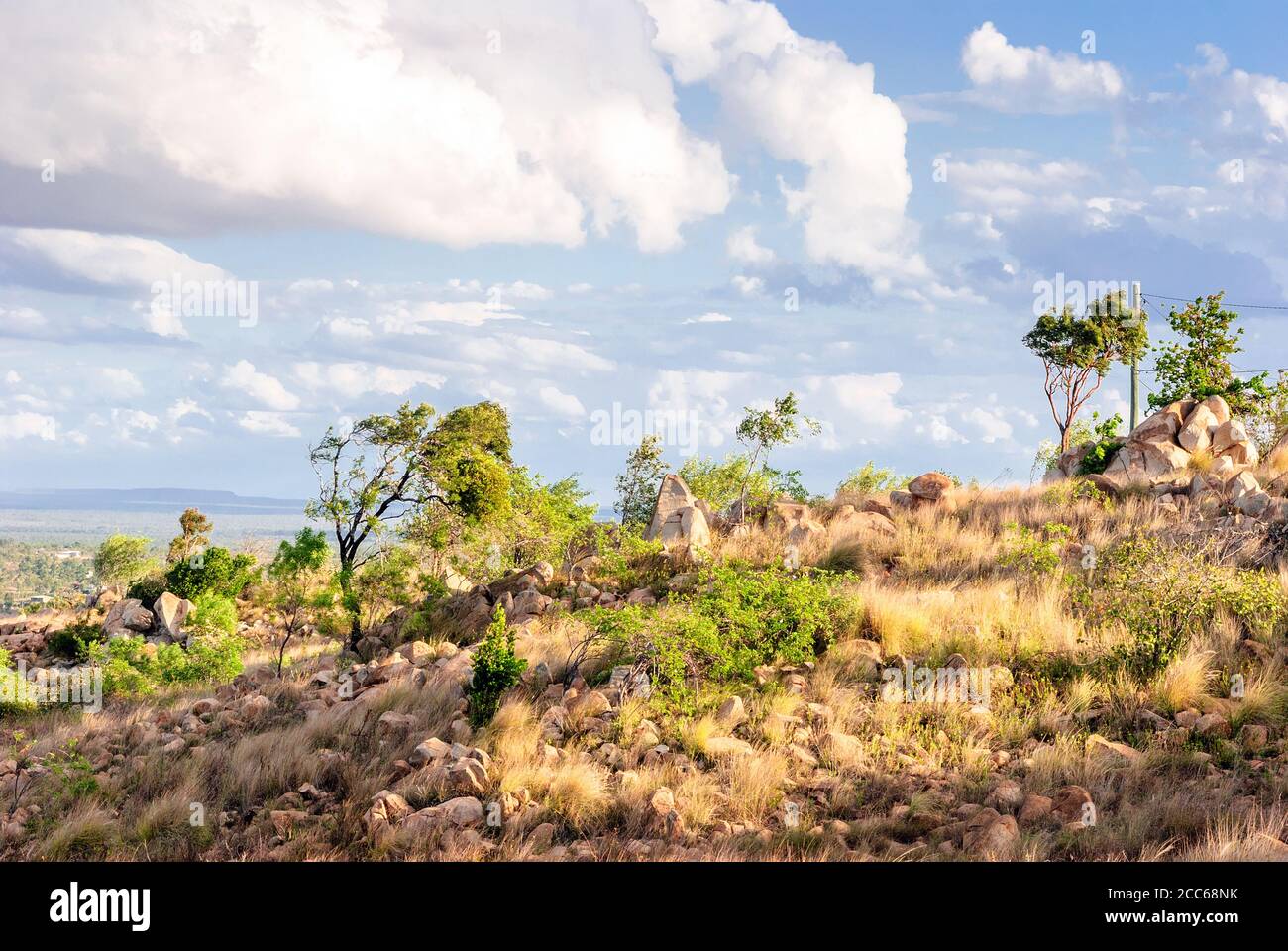 Rural landscape near Charters Towers Queensland, Australia Stock