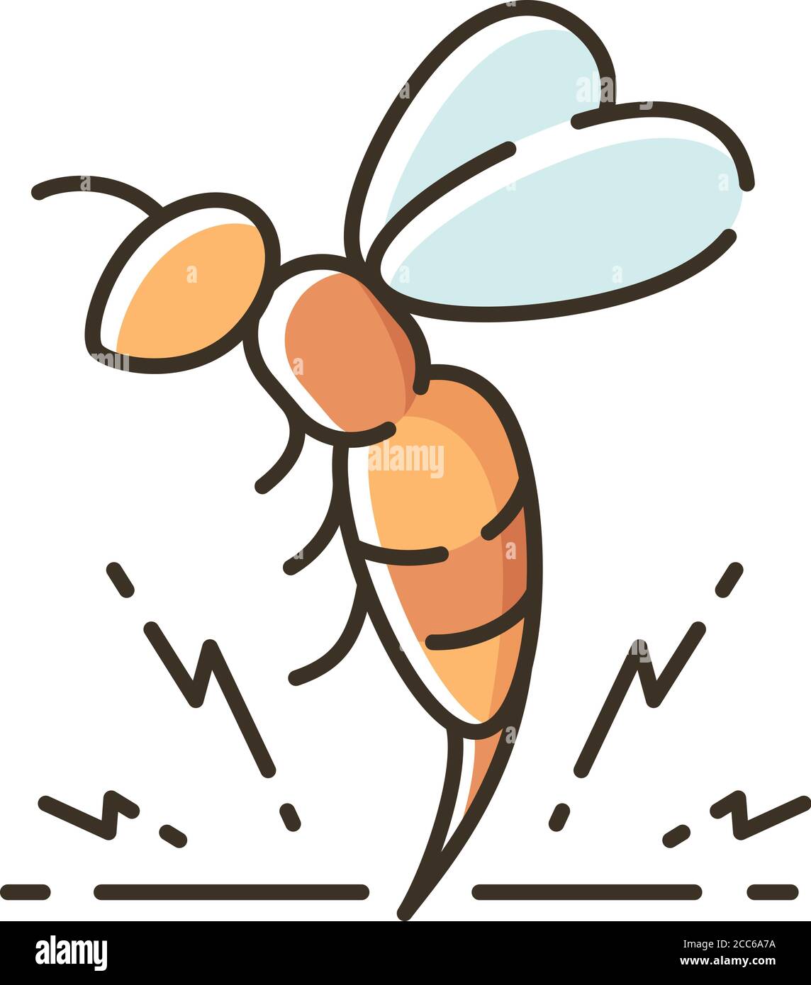 Bee venom RGB color icon Stock Vector Image & Art Alamy