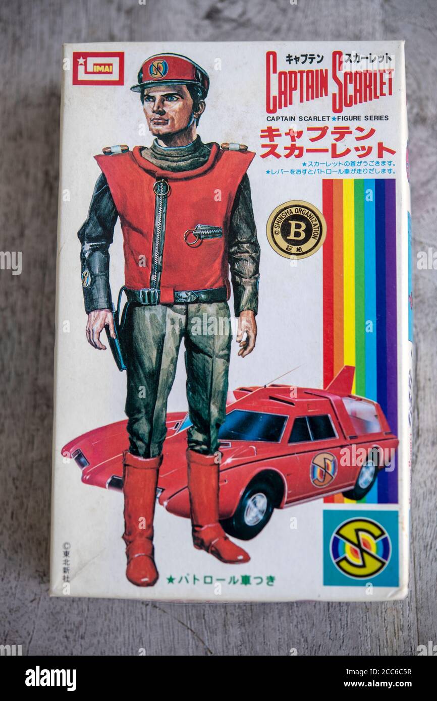 Captain Scarlet Imai character model kit from Gerry Anderson's Captain Scarlet children's TV series Stock Photo