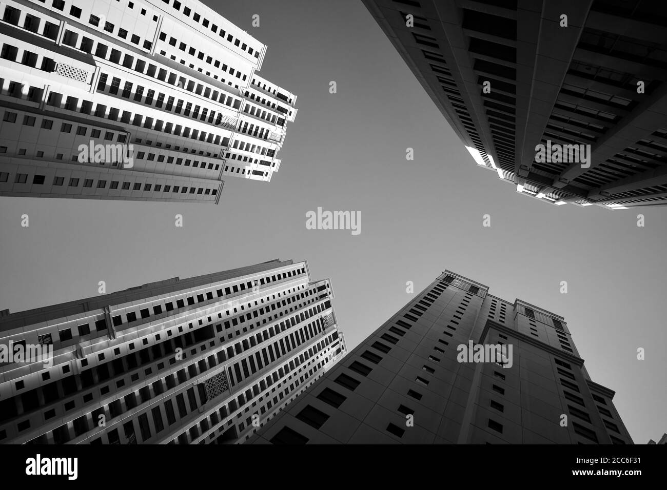 Modern apartment buildings Black and White Stock Photos & Images - Alamy