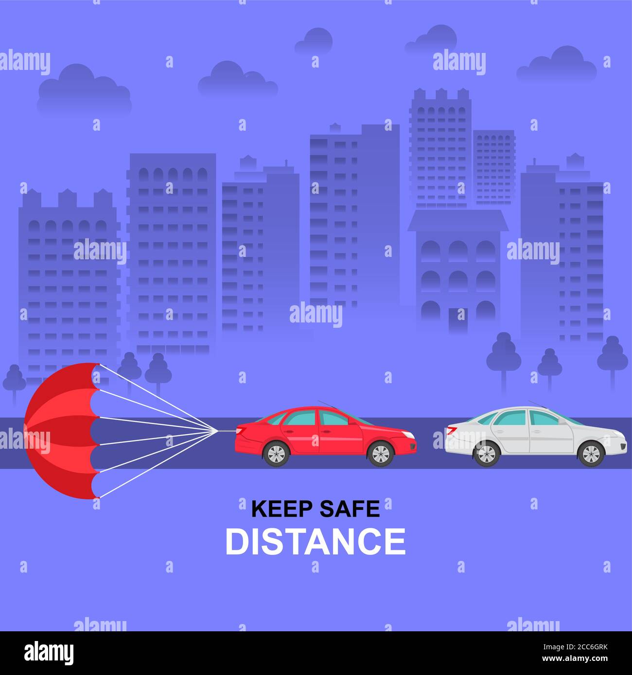 Attached to safety barrier Stock Vector Images - Alamy