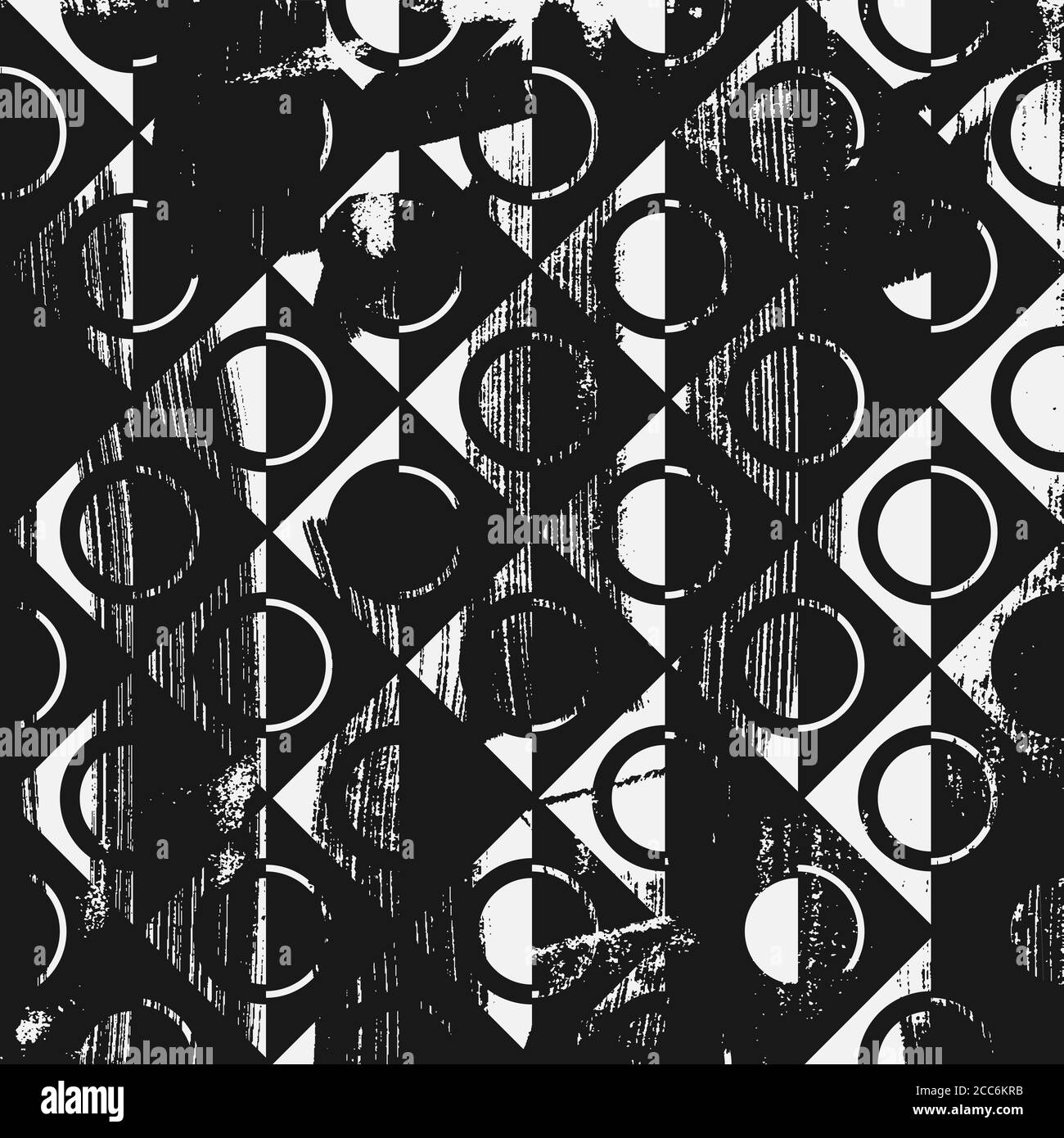 Textured abstract geometric pattern. Square black and white backdrop ...