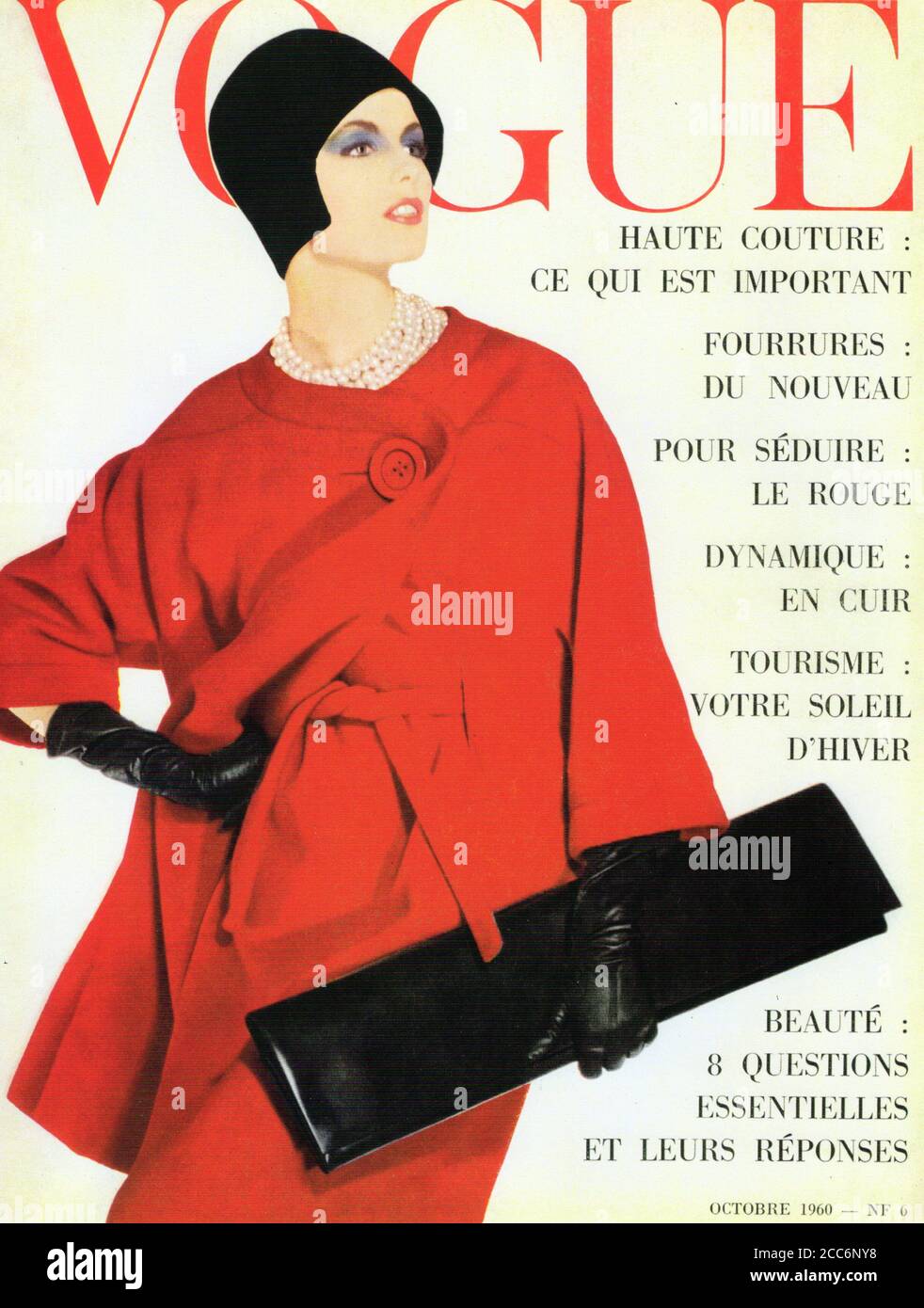 1956 Vogue Cover Stock Photo